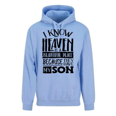 My Son Is My Guardian Angel In Heaven Grief To Son Unisex Surf Hoodie