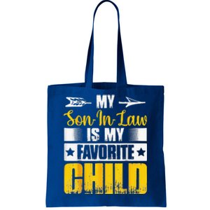 My Son In Law Is My Favorite Child Retro Family Tote Bag