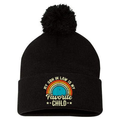 My Son In Law Is My Favorite Child Family Pom Pom 12in Knit Beanie