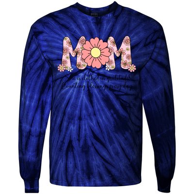 Mom She Is Clothed In Gratitude Tie-Dye Long Sleeve Shirt