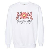 Mom She Is Clothed In Gratitude Garment-Dyed Sweatshirt