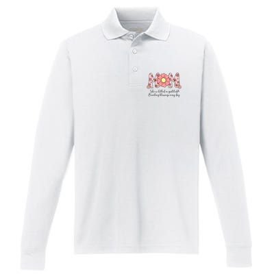 Mom She Is Clothed In Gratitude Performance Long Sleeve Polo