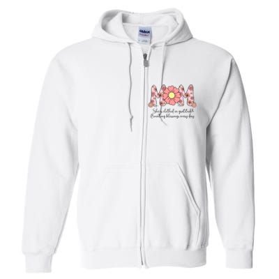 Mom She Is Clothed In Gratitude Full Zip Hoodie