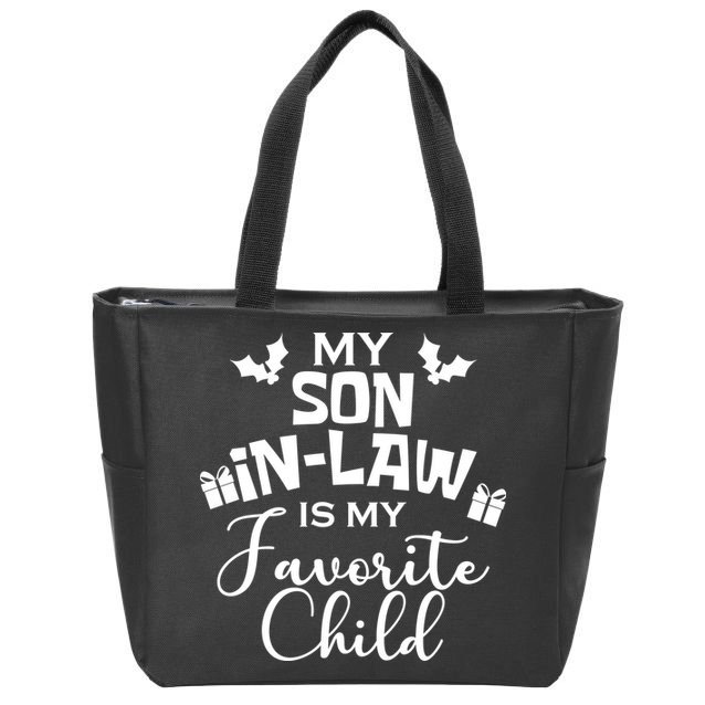 My Son In Law Is My Favorite Child Christmas Zip Tote Bag