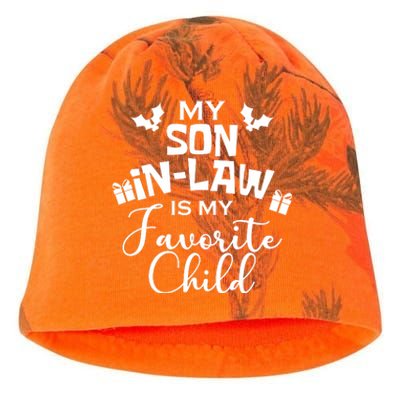 My Son In Law Is My Favorite Child Christmas Kati - Camo Knit Beanie