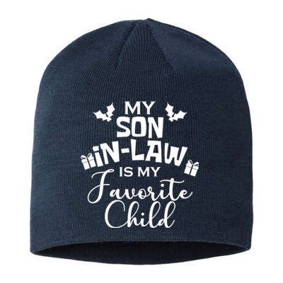 My Son In Law Is My Favorite Child Christmas Sustainable Beanie