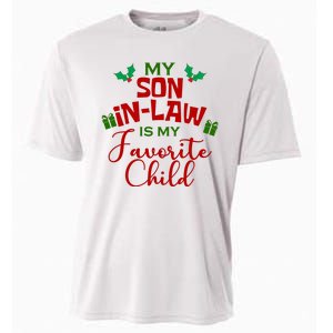 My Son In Law Is My Favorite Child Christmas Cooling Performance Crew T-Shirt