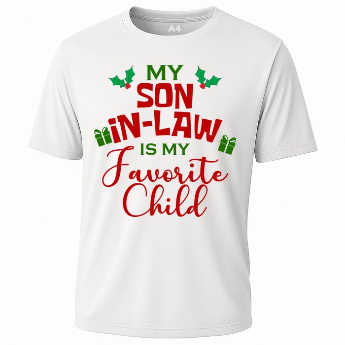 My Son In Law Is My Favorite Child Christmas Cooling Performance Crew T-Shirt
