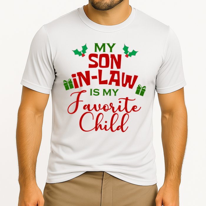 My Son In Law Is My Favorite Child Christmas Cooling Performance Crew T-Shirt