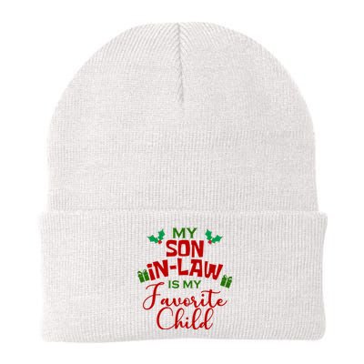 My Son In Law Is My Favorite Child Christmas Knit Cap Winter Beanie