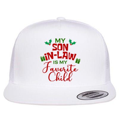 My Son In Law Is My Favorite Child Christmas Flat Bill Trucker Hat