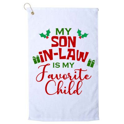 My Son In Law Is My Favorite Child Christmas Golf Towel