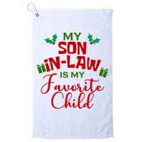 My Son In Law Is My Favorite Child Christmas Golf Towel