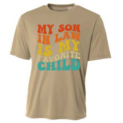 My Son In Law Is My Favorite Child Funny Family Humor Retro Cooling Performance Crew T-Shirt