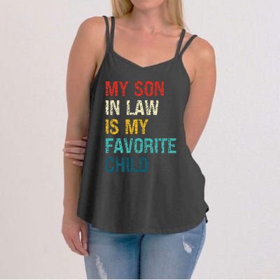 My Son In Law Is My Favorite Child Funny Family Women's Strappy Tank