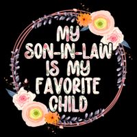 My Son In Law Is My Favorite Child Floral Flower Wreath Flexfit Unipanel Trucker Cap