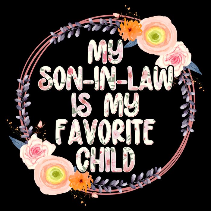 My Son In Law Is My Favorite Child Floral Flower Wreath Flexfit Unipanel Trucker Cap