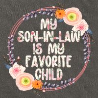 My Son In Law Is My Favorite Child Floral Flower Wreath Cotton Canvas Backpack