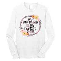 My Son In Law Is My Favorite Child Floral Flower Wreath Long Sleeve Shirt