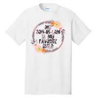 My Son In Law Is My Favorite Child Floral Flower Wreath Tall T-Shirt