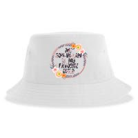 My Son In Law Is My Favorite Child Floral Flower Wreath Sustainable Bucket Hat