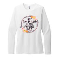 My Son In Law Is My Favorite Child Floral Flower Wreath Womens CVC Long Sleeve Shirt