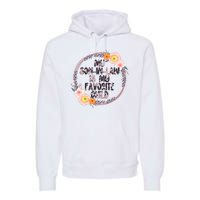 My Son In Law Is My Favorite Child Floral Flower Wreath Premium Hoodie