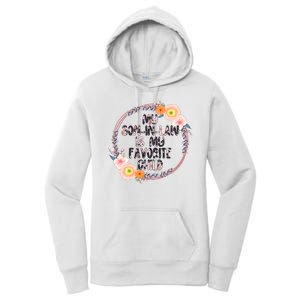 My Son In Law Is My Favorite Child Floral Flower Wreath Women's Pullover Hoodie