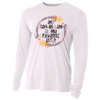 My Son In Law Is My Favorite Child Floral Flower Wreath Cooling Performance Long Sleeve Crew