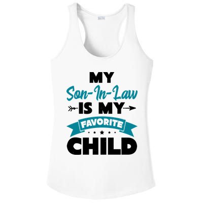 My Son In Law Is My Favorite Child Funny Gift Ladies PosiCharge Competitor Racerback Tank