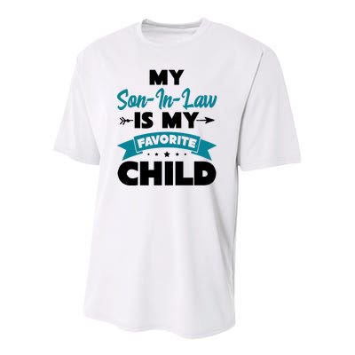 My Son In Law Is My Favorite Child Funny Gift Youth Performance Sprint T-Shirt