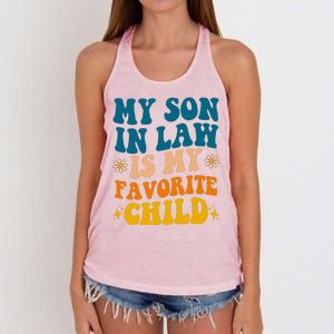 My Son In Law Is My Favorite Child Women's Knotted Racerback Tank