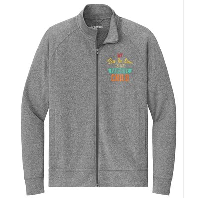 My Son In Law Is My Favorite Child Funny Family Matching Stretch Full-Zip Cadet Jacket