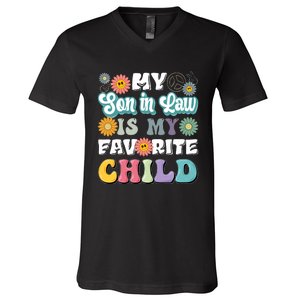 My Soninlaw Is My Favorite Child Funny MotherS Day Mom V-Neck T-Shirt