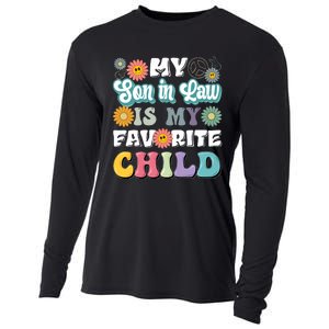 My Soninlaw Is My Favorite Child Funny MotherS Day Mom Cooling Performance Long Sleeve Crew