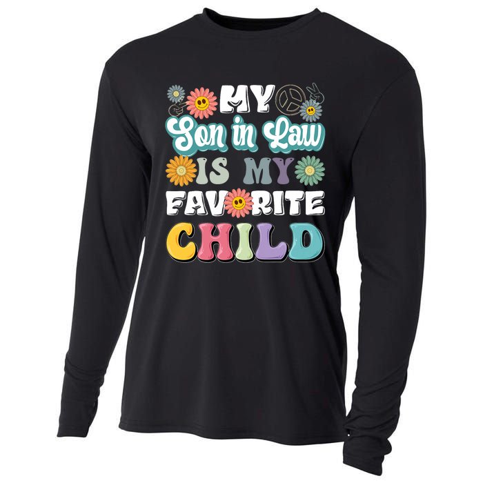 My Soninlaw Is My Favorite Child Funny MotherS Day Mom Cooling Performance Long Sleeve Crew