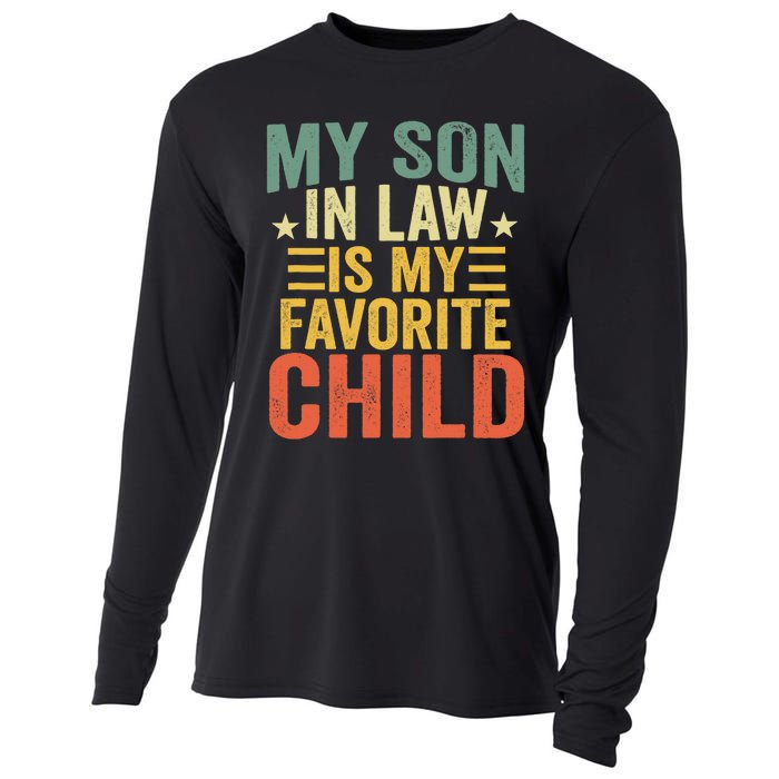 My Soninlaw Is My Favorite Child Gifts From Motherinlaw Cooling Performance Long Sleeve Crew