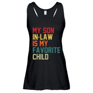 My Soninlaw Is My Favorite Child Humor Mom Dad Fathers Day Ladies Essential Flowy Tank