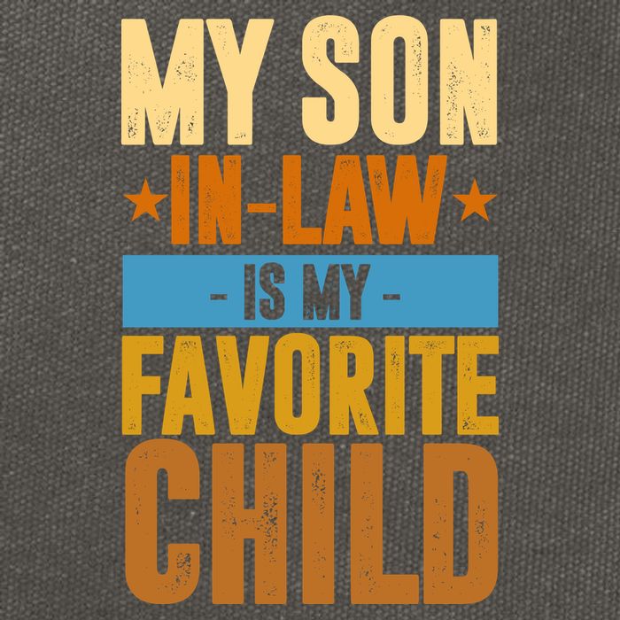 My Son In Law Is My Favorite Child Funny Mothers Day Cotton Canvas Backpack