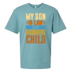 My Son In Law Is My Favorite Child Funny Mothers Day Sueded Cloud Jersey T-Shirt