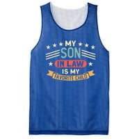 My Son In Law Is My Favorite Family Funny Gift Mesh Reversible Basketball Jersey Tank