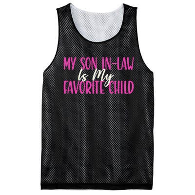 My Son In Law Is My Favorite Child Funny Family Humor Retro Mesh Reversible Basketball Jersey Tank