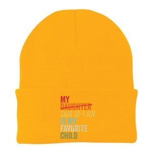 My Son In Law Is My Favorite Child Funny Replaced Daughter Knit Cap Winter Beanie