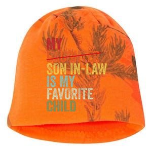 My Son In Law Is My Favorite Child Funny Replaced Daughter Kati - Camo Knit Beanie