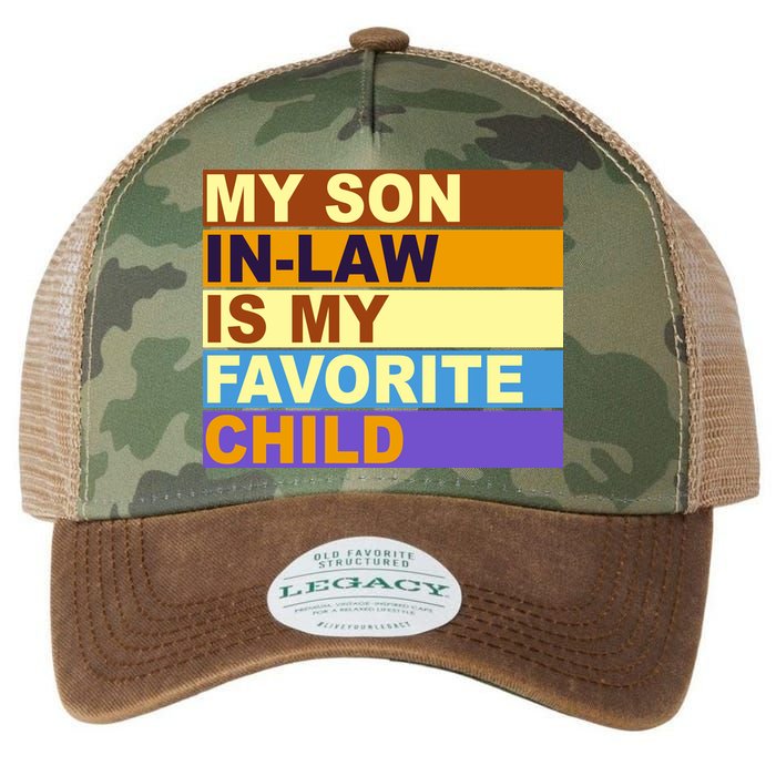My Son In Law Is My Favorite Child Funny Family Matching Legacy Tie Dye Trucker Hat