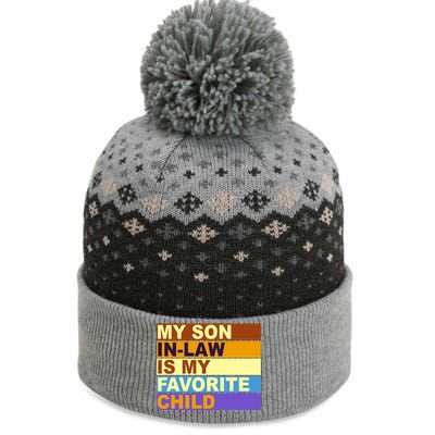 My Son In Law Is My Favorite Child Funny Family Matching The Baniff Cuffed Pom Beanie