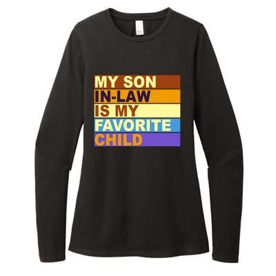 My Son In Law Is My Favorite Child Funny Family Matching Womens CVC Long Sleeve Shirt