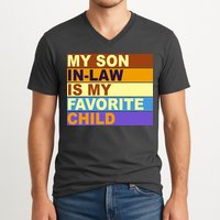 My Son In Law Is My Favorite Child Funny Family Matching V-Neck T-Shirt
