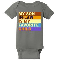 My Son In Law Is My Favorite Child Funny Family Matching Baby Bodysuit