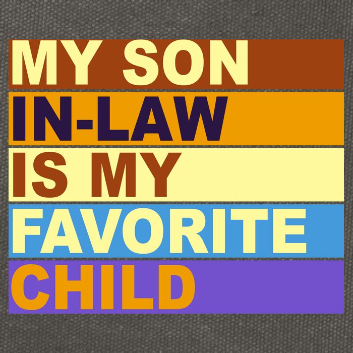 My Son In Law Is My Favorite Child Funny Family Matching Cotton Canvas Backpack